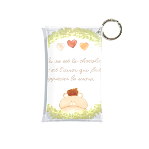 《ボタニカル01》＊べあとリースとチョコレート＊ Mini Clear Multipurpose Case