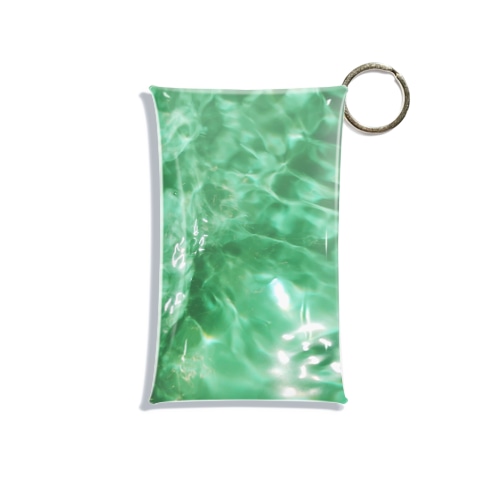 mint green Mini Clear Multipurpose Case