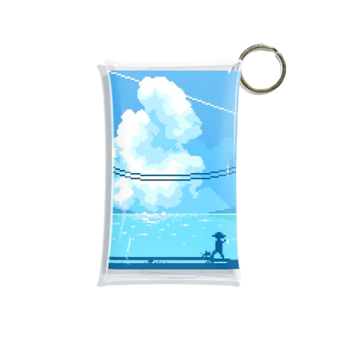 ドット絵入道雲 Mini Clear Multipurpose Case