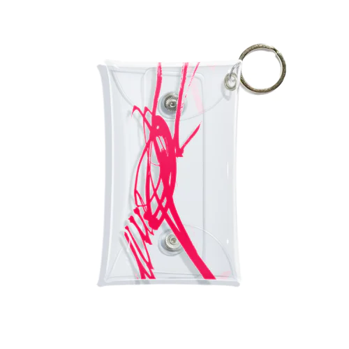 馬 uma-running-pink design Mini Clear Multipurpose Case