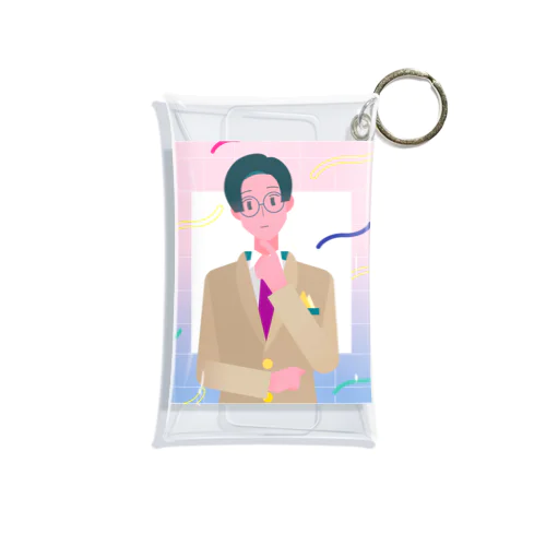 スーツ男子　スクエア Mini Clear Multipurpose Case