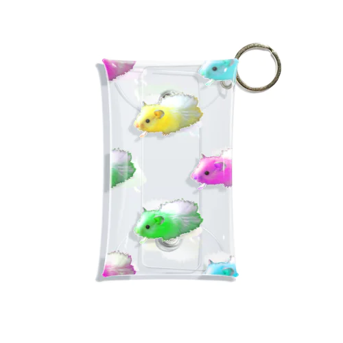 うちのハムスター／カラフル Mini Clear Multipurpose Case