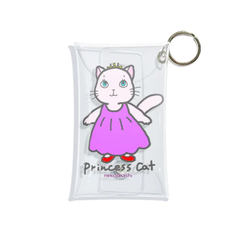 ねこのお姫さま（ピンク） Mini Clear Multipurpose Case