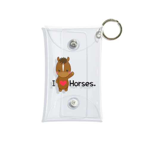 I love horse. Mini Clear Multipurpose Case