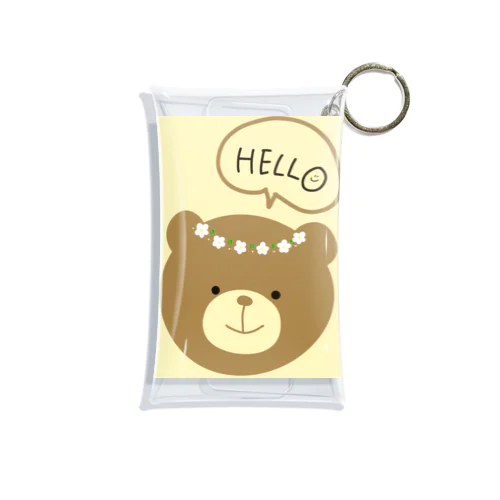 花かんむりクマさん Mini Clear Multipurpose Case