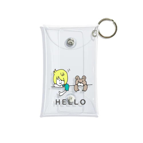 HELLO【くま】 Mini Clear Multipurpose Case