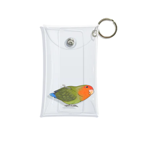 おすましコザクラインコ　きなこちゃん【まめるりはことり】 Mini Clear Multipurpose Case