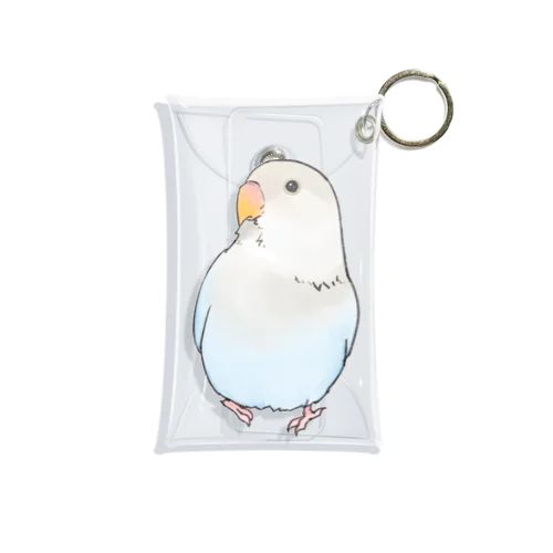 おすましコザクラインコ　らむねちゃん【まめるりはことり】 Mini Clear Multipurpose Case