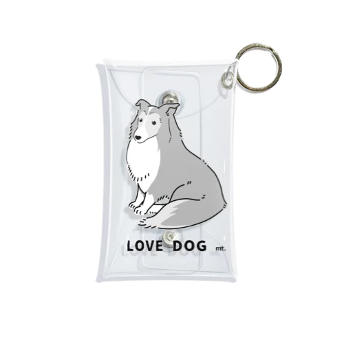 LOVE DOG:シェルティ Mini Clear Multipurpose Case