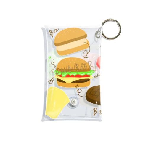 ハンバーガー Mini Clear Multipurpose Case