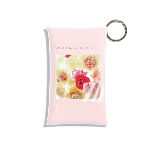 つまみ細工 Mini Clear Multipurpose Case