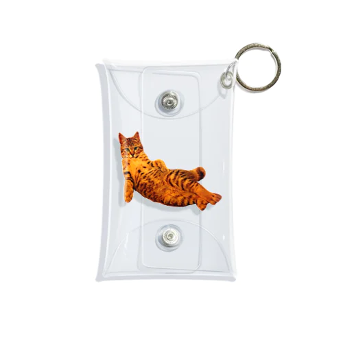 Elegant Cat ① Mini Clear Multipurpose Case