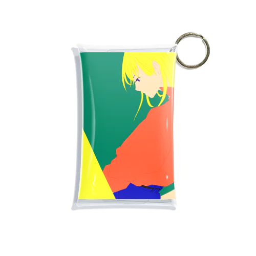 金髪の女の子 Mini Clear Multipurpose Case