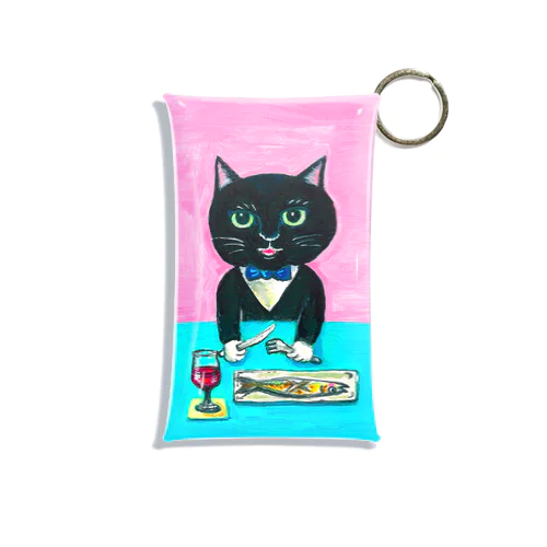 タキシードねこ Mini Clear Multipurpose Case