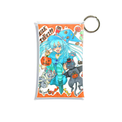 ⋆⸜🍭trick or treat🍬⸝⋆魔法少女miku with 使い魔にゃんズ Mini Clear Multipurpose Case