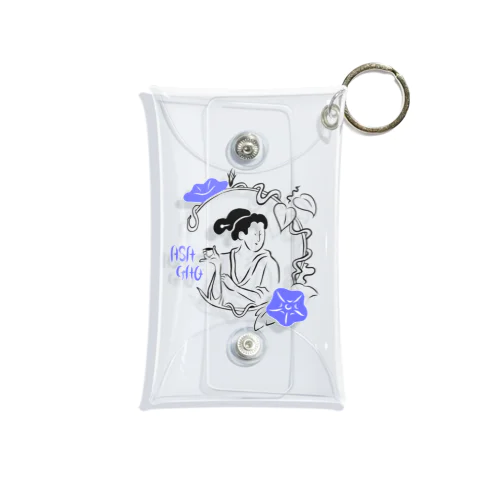 ウキヨエシーズン/朝顔 Mini Clear Multipurpose Case