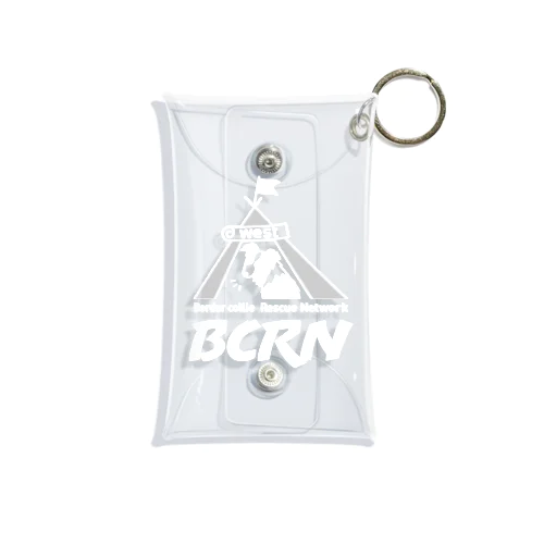 BCRN-west オリジナルロゴ白G Mini Clear Multipurpose Case