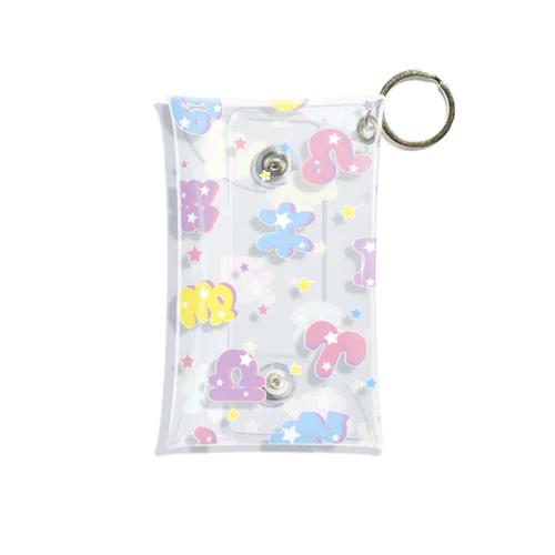 ポップ！星座記号　カラフル Mini Clear Multipurpose Case