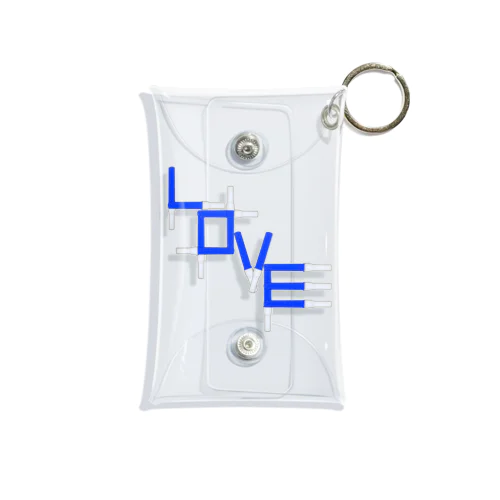 アクスタケース ペンライトLOVE blue Mini Clear Multipurpose Case