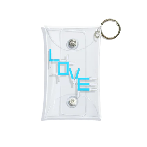 アクスタケース ペンライトLOVE light blue Mini Clear Multipurpose Case