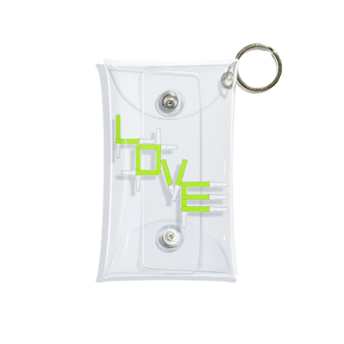 アクスタケース ペンライトLOVE light green Mini Clear Multipurpose Case