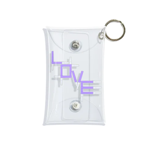 アクスタケース ペンライトLOVE light purple Mini Clear Multipurpose Case