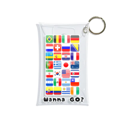 「Wanna Go？」 Mini Clear Multipurpose Case