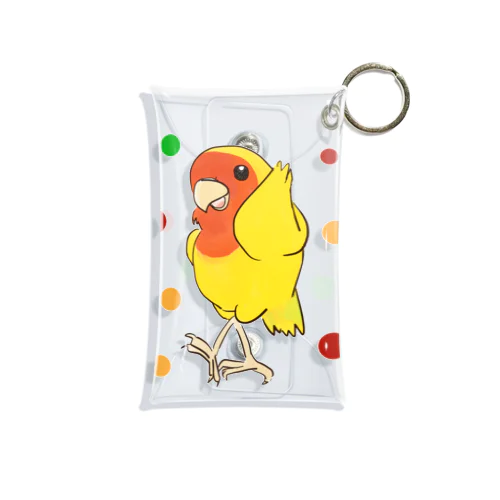 コザクラインコ（ダンシング・アフリカンバージョン） Mini Clear Multipurpose Case