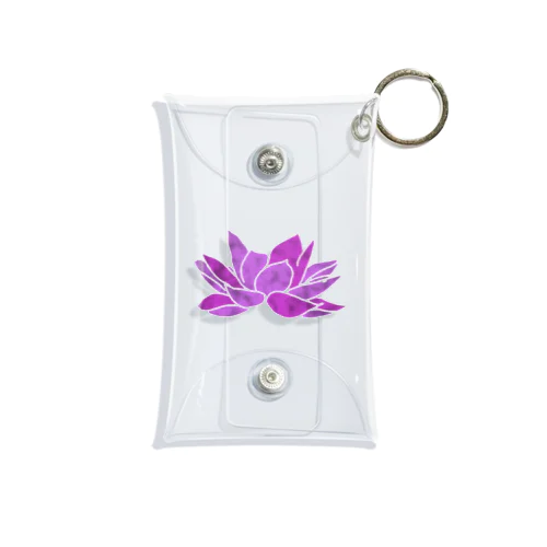 Lotus (紫) Mini Clear Multipurpose Case