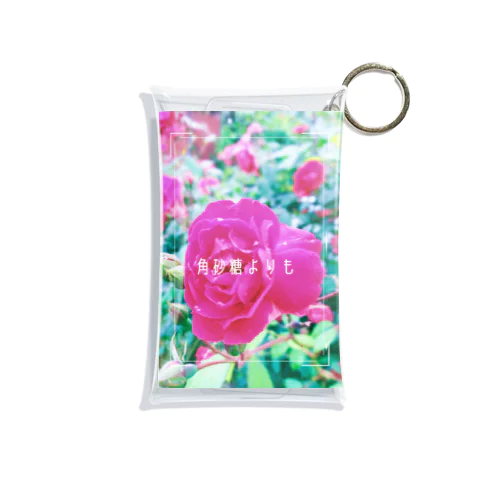 実家の花1(薔薇) Mini Clear Multipurpose Case