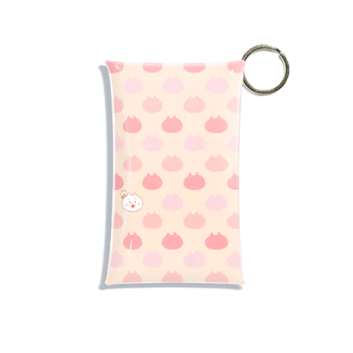 【pink】 くまこがいっぱい Mini Clear Multipurpose Case