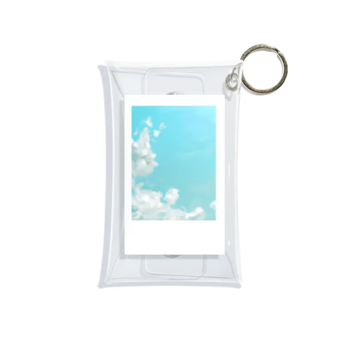 polaroid: blue sky Mini Clear Multipurpose Case