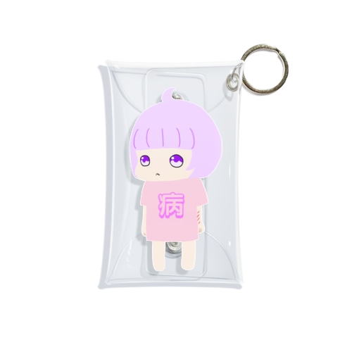 めんへらちゃん Mini Clear Multipurpose Case