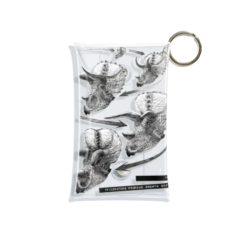 Triceratops prorsus growth series Mini Clear Multipurpose Case