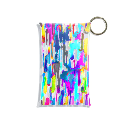 colorful rain -vivid- Mini Clear Multipurpose Case