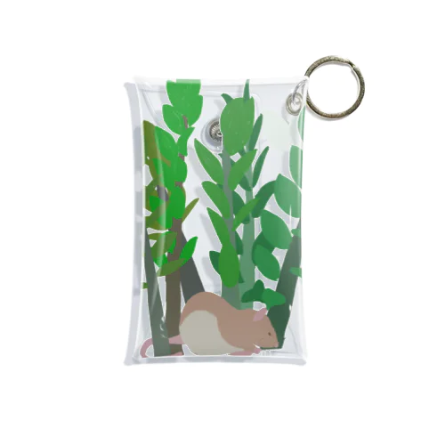 rat in zamioculcas zamiifolia  Mini Clear Multipurpose Case