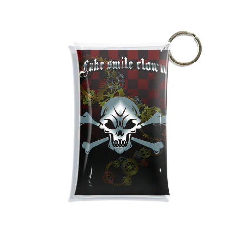 Fake smile clown Mini Clear Multipurpose Case