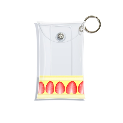 アクスタケース 苺ケーキ yellow Mini Clear Multipurpose Case
