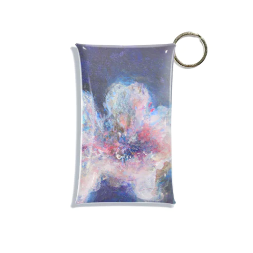 flower in blue Mini Clear Multipurpose Case