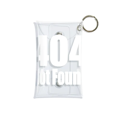 404 Not Found Mini Clear Multipurpose Case