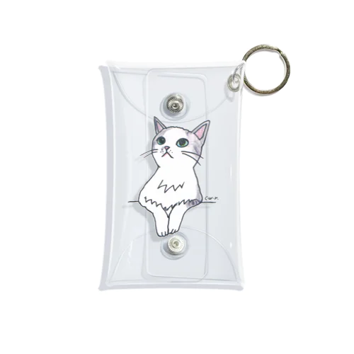 100nyans029.purucat Mini Clear Multipurpose Case