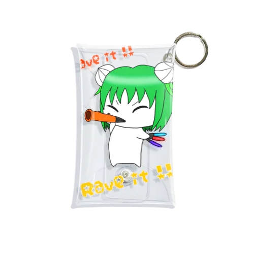レイヴホーンを吹くバイモちゃん Mini Clear Multipurpose Case