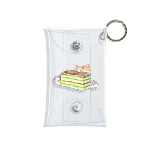 オリジナル　ハリネズミのソフィー、３色ケーキを食べる。 Mini Clear Multipurpose Case