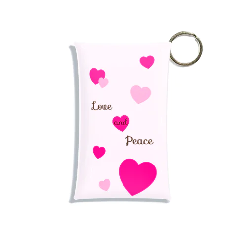 Love and Peace Mini Clear Multipurpose Case