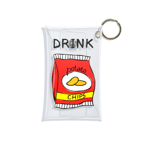 ポテチは飲み物 Mini Clear Multipurpose Case