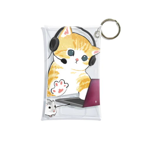 在宅勤務のプロ、その名は猫。 Mini Clear Multipurpose Case