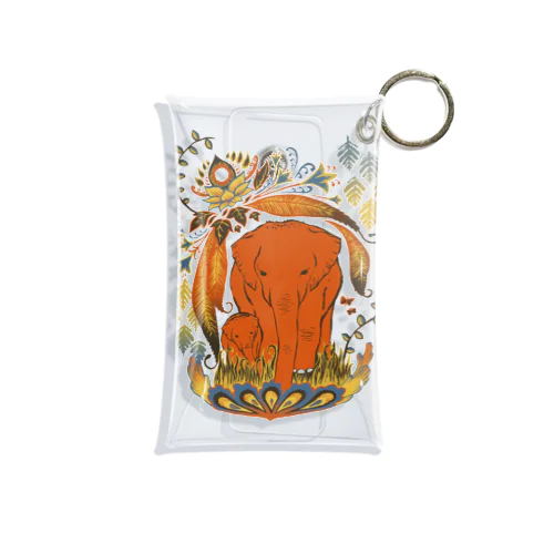 ゾウの親子🐘 Mini Clear Multipurpose Case