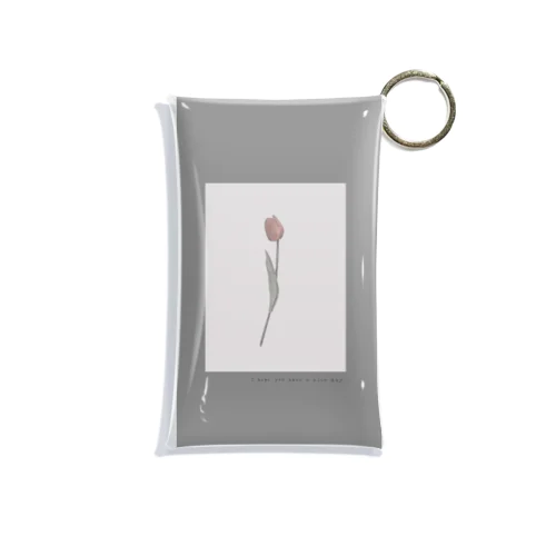 tulip gray Mini Clear Multipurpose Case