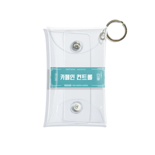 카페인 컨트롤　看板　カフェインコントロール Mini Clear Multipurpose Case