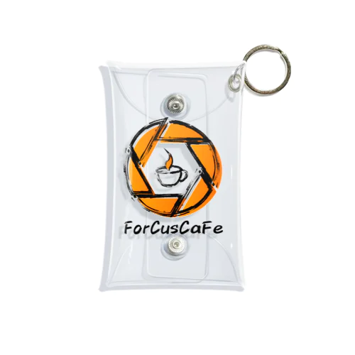 ForCusCaFeロゴ Mini Clear Multipurpose Case